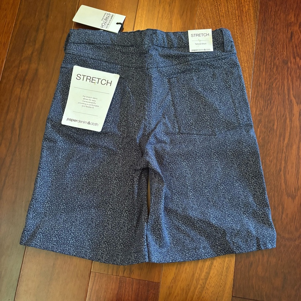 Paper Denim & Cloth Kids Blue Patterned Shorts